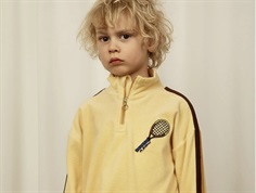 Mini Rodini yellow tennis halfzip sweatshirt